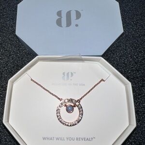 Graceful Babe Ring Bomb Party Necklace Rose Gold Plating